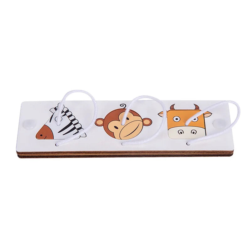 Montessori Busy Board Wooden Sensory Learning Toy