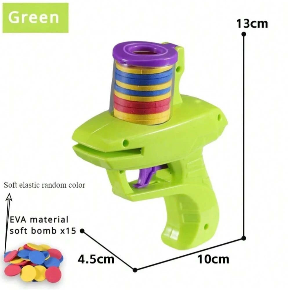 Foam Disc Launcher Handheld Flying Disc Shooter Toy
