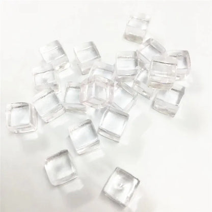 Transparent Cube Game Pieces Set – 50PCS Colorful Crystal Cubes