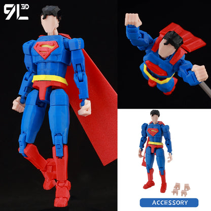 14cm Multi Jointed Action Figure 3D Printed Poseable Collectible Toy