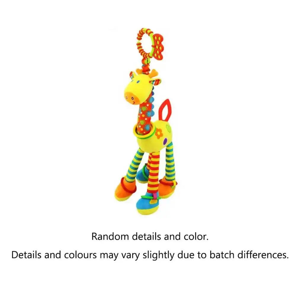 Soft Giraffe Plush Baby Rattle Hanging Toy