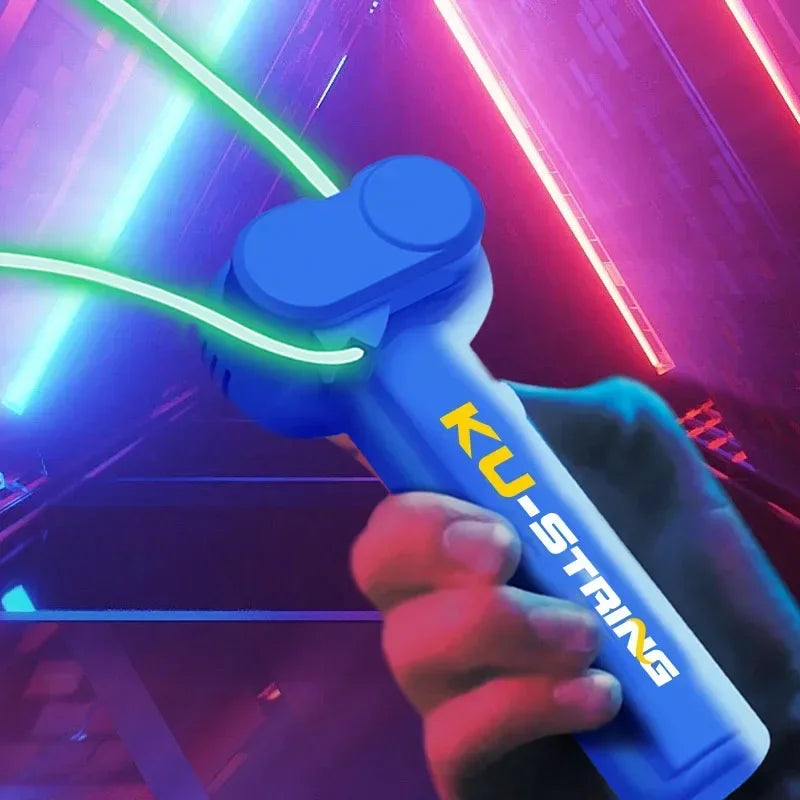 Glow String Launcher Toy LED Light Rope Spinner