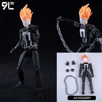 14cm Multi Jointed Action Figure 3D Printed Poseable Collectible Toy