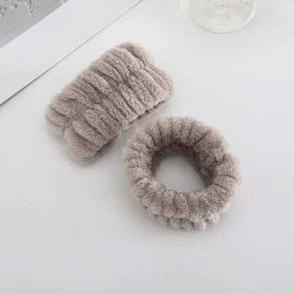Makeup Headband – Soft Coral Fleece Face Wash Hair Band