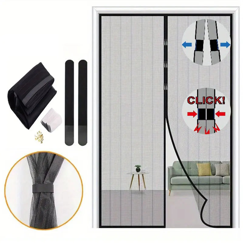 Magnetic Screen Door – Automatic Mosquito Mesh Curtain