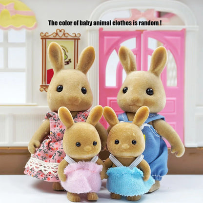 1:12 Mini Animal Doll Forest Family Dollhouse Figure