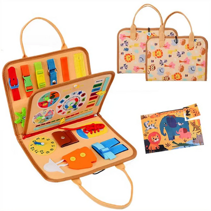 Montessori Busy Board Sensory Learning Toy for Toddlers