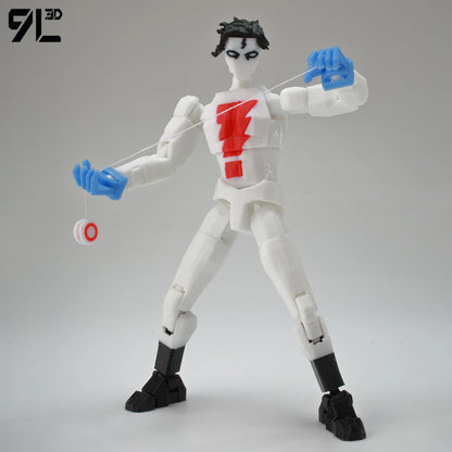 Invincible Boy Action Figure 14cm 3D Printed Multi Jointed Model
