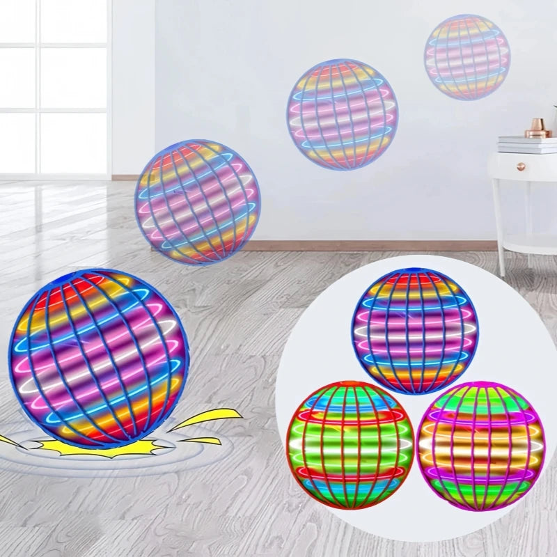 Boomerang Hover Ball with LED Lights & Flying Spinner Design