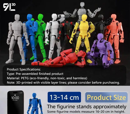 13cm Articulated Action Figure 3D Printed Collectible Model Toy