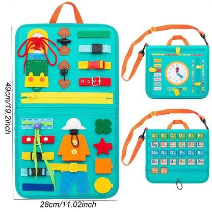 Montessori Busy Board for Toddler Learning Activities