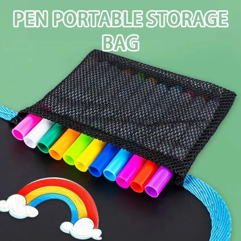 Reusable Doodle Book for Kids with 12 Watercolor Pens