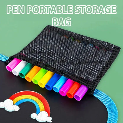 Reusable Doodle Book for Kids with 12 Watercolor Pens