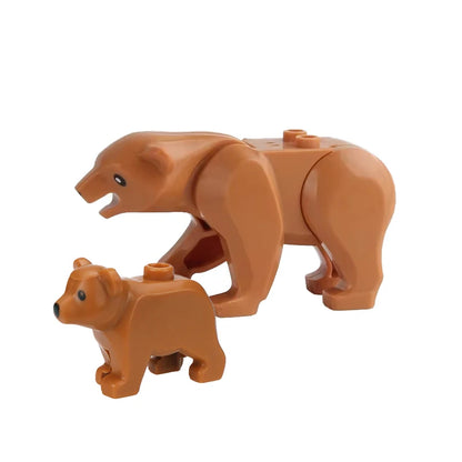 MOC Farm Zoo Animal Building Blocks Educational Toy Set