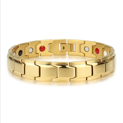 Stainless Steel Bangle Bracelet – Elastic Italian Charm Style