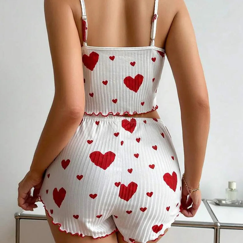 Women's Pajama Set 2 Piece Tank Top & Shorts Sleepwear