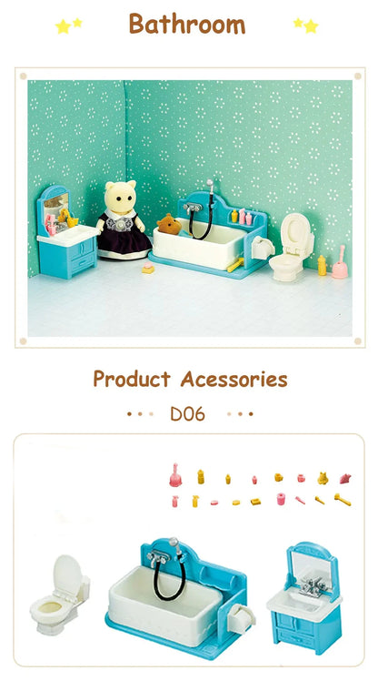 1:12 Miniature Dollhouse Furniture Set Pretend Play Accessories