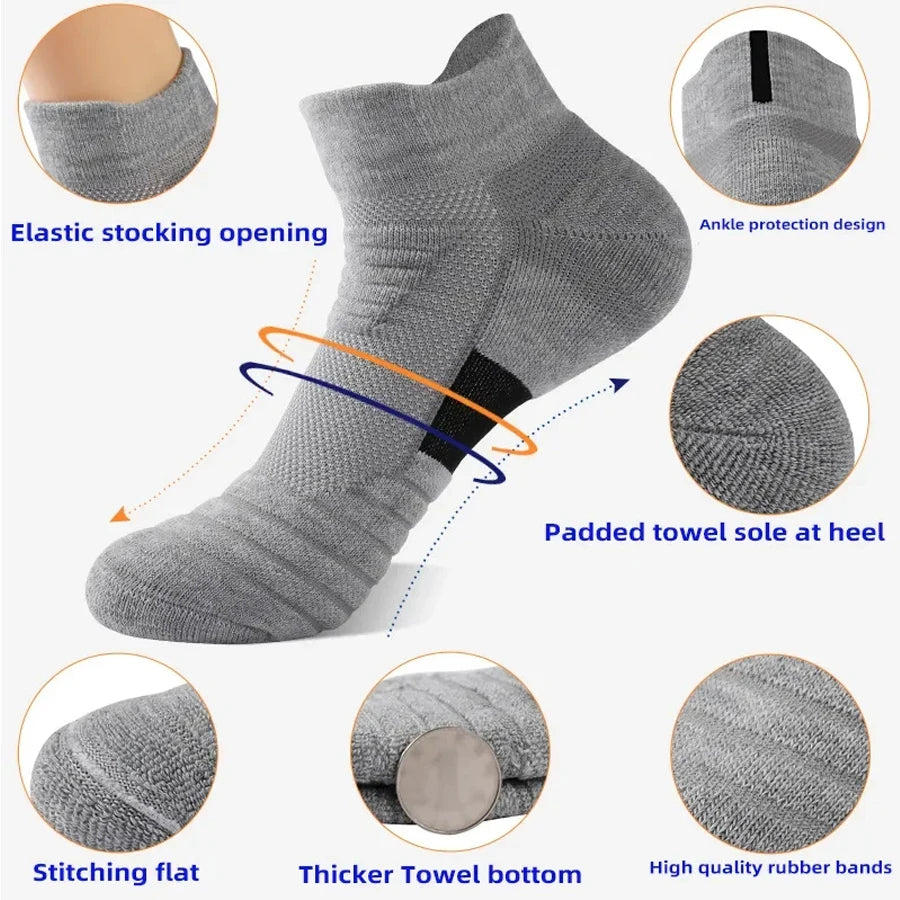 Anti Slip Soccer Socks Men Breathable Grip Sports Socks