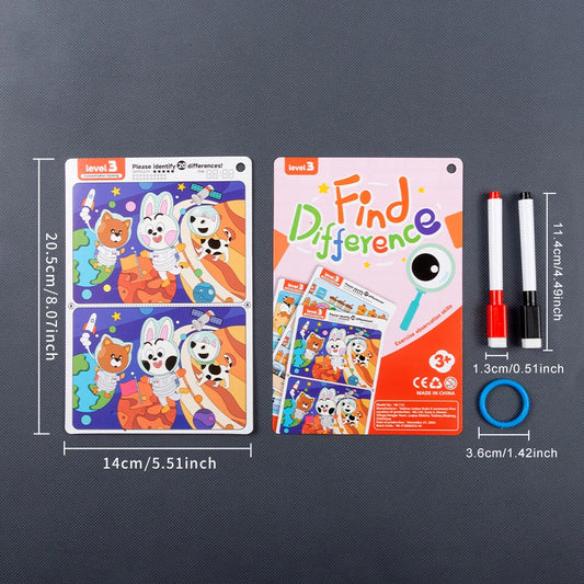 Find the Difference Game Concentration Training Puzzle Set
