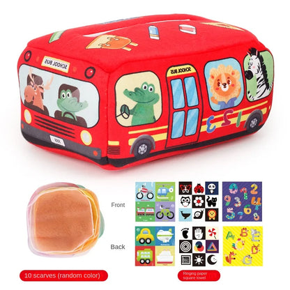 Magic Tissue Box Toy Montessori Sensory Learning Activity