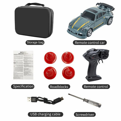 KF20 1:64 Mini RC Drift Car – 4WD Desktop Racing Remote Control Car