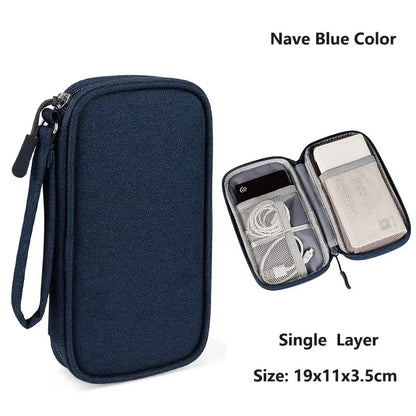 Electronic Cable Organizer Bag Waterproof Travel Storage Case