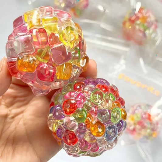 Squishy Stress Ball with Ice Beads for Sensory Play