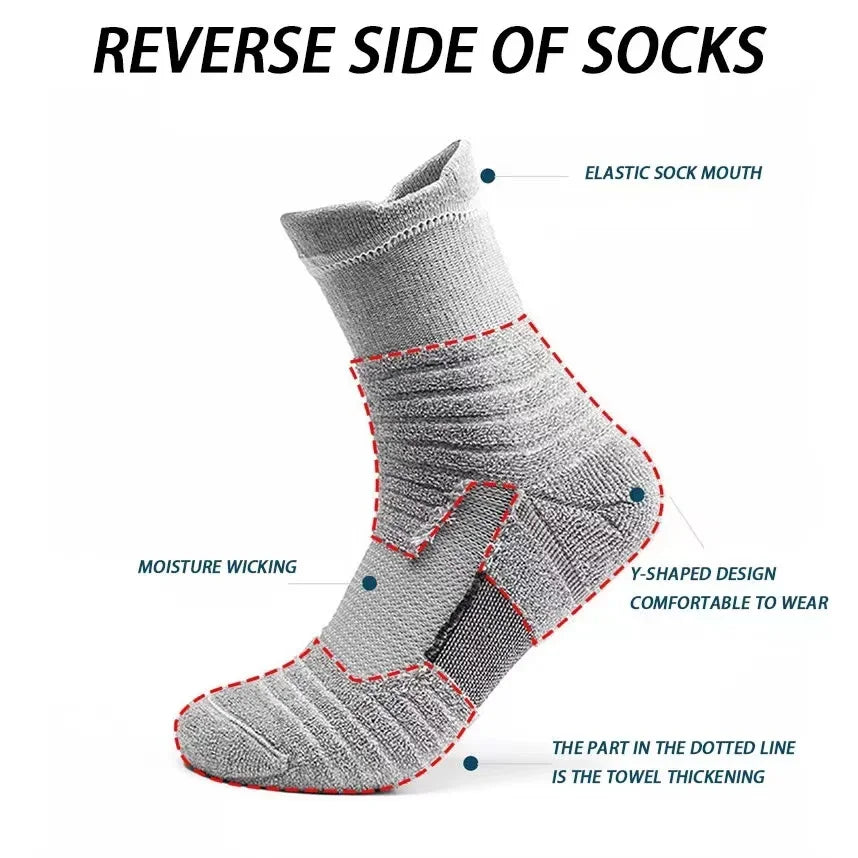 Anti Slip Soccer Socks Men Breathable Grip Sports Socks