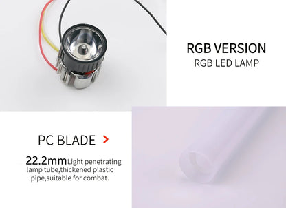 RGB Metal Lightsaber Rechargeable LED Light Sword