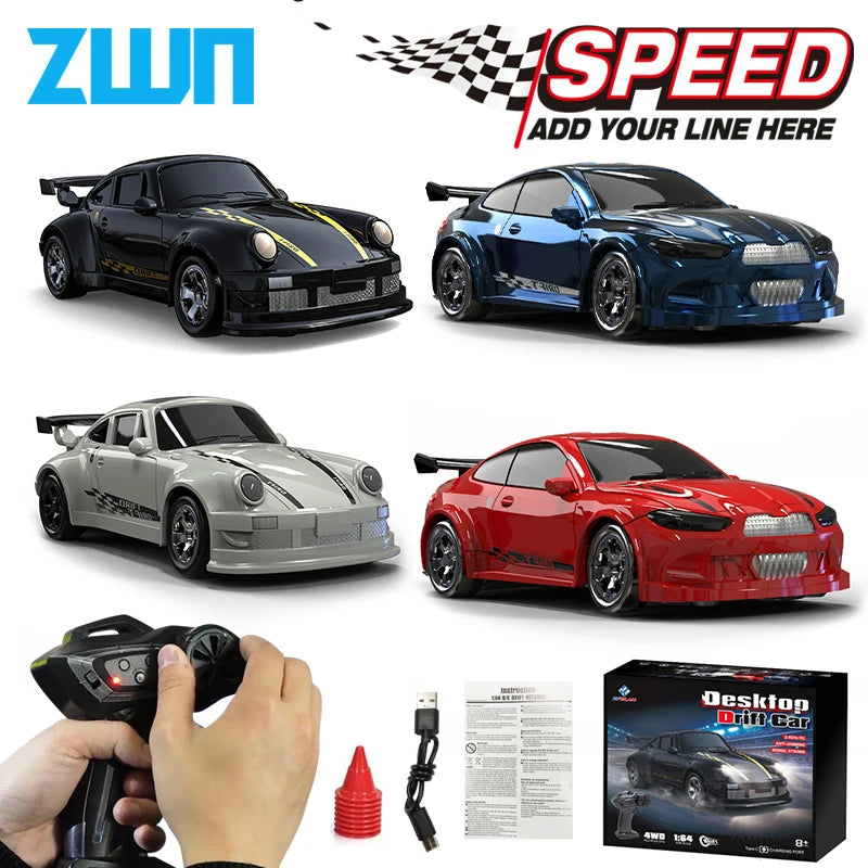 1:64 RC Drift Car – 4WD Mini Remote Control Racing Car