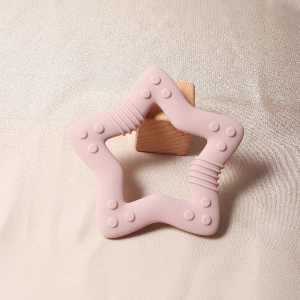 Heart Silicone Teether Food Grade Baby Teething Toy