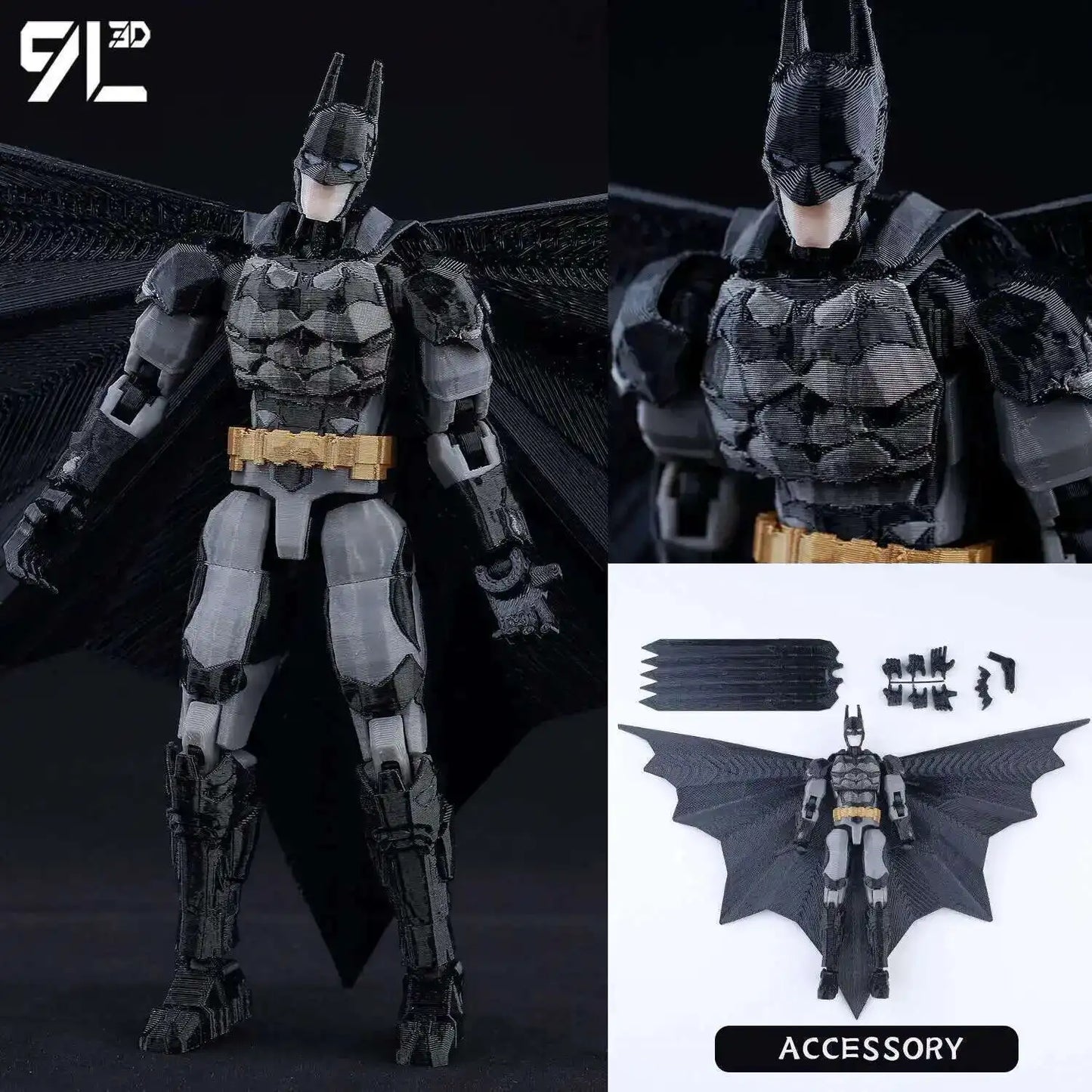 14cm Multi Jointed Action Figure 3D Printed Poseable Collectible Toy