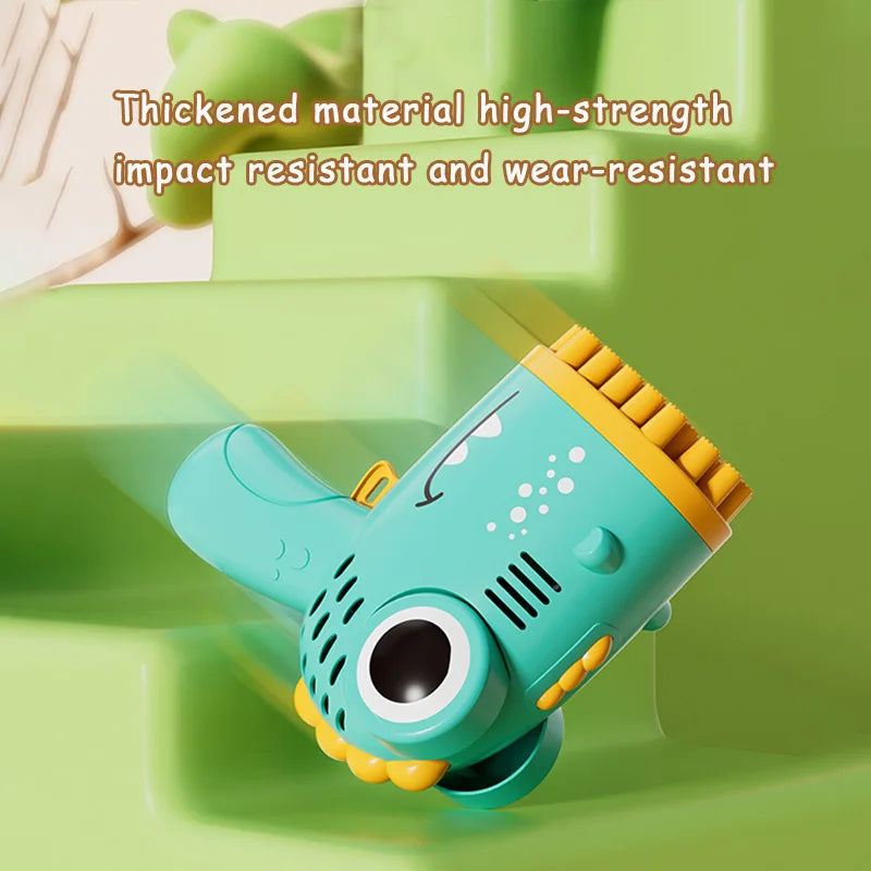 Dinosaur Bubble Gun 40 Hole Electric Bubble Machine