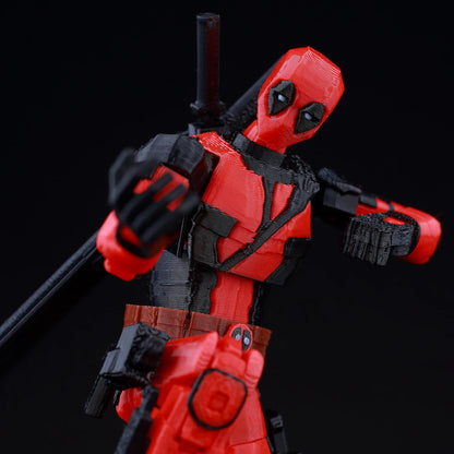 14cm Multi Jointed Action Figure 3D Printed Poseable Collectible Toy