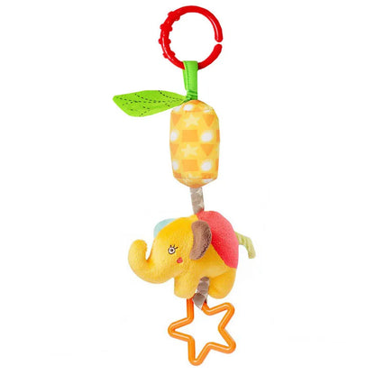 Baby Plush Rattle Toy with Teether Giraffe Zebra Handbell