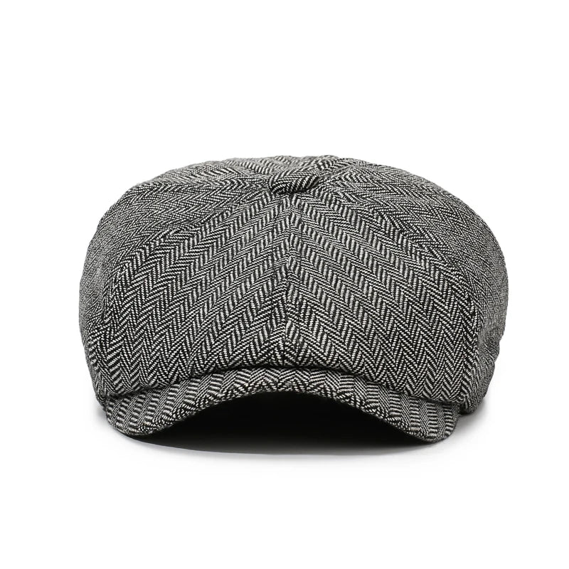 Unisex Newsboy Hat Retro Cotton Beret Flat Cap