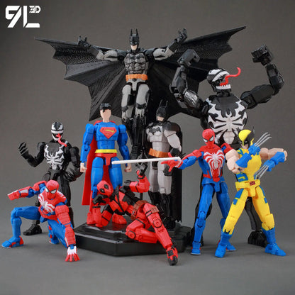 14cm Multi Jointed Action Figure 3D Printed Poseable Collectible Toy