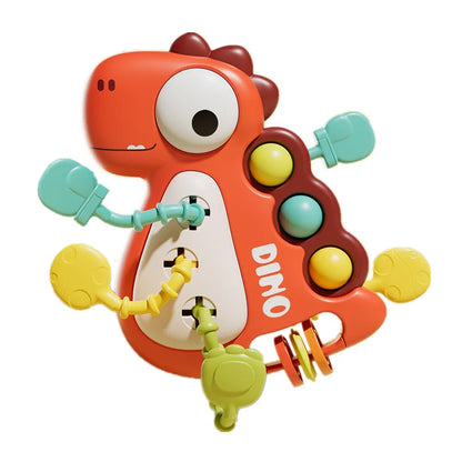 Pull String Sensory Toy Silicone Montessori Baby Teether