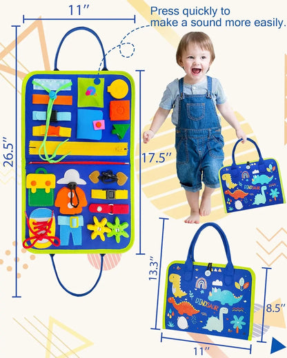 Toddler Busy Board Backpack Montessori Learning Activity Toy