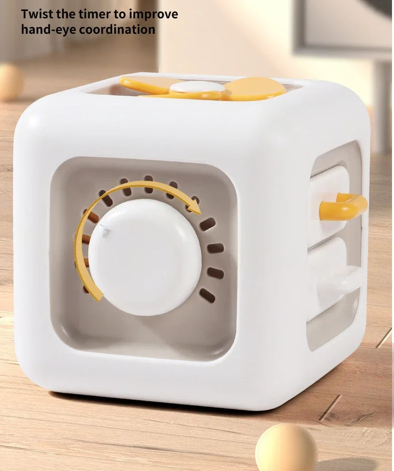 6-in-1 Montessori Activity Cube Sensory Busy Board Toy