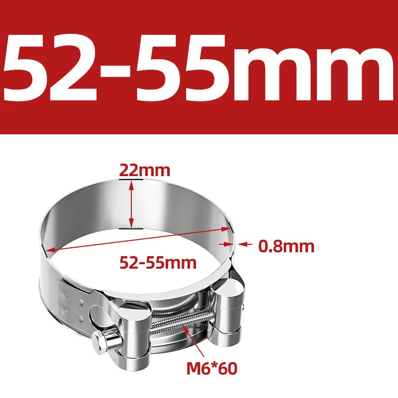 304 Stainless Steel Hose Clamp for Air Water Fuel Pipes