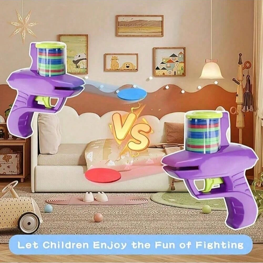 Foam Disc Launcher Handheld Flying Disc Shooter Toy