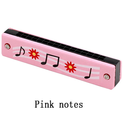 Wooden Harmonica Musical Instrument Toy for Kids