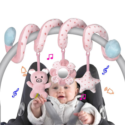 Baby Spiral Activity Toy for Car Seat, Stroller & Crib