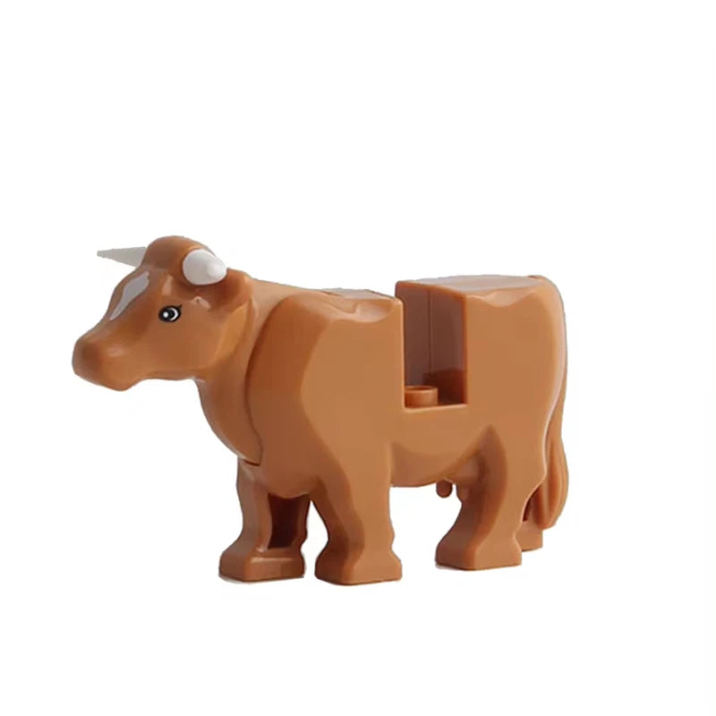 MOC Farm Zoo Animal Building Blocks Educational Toy Set