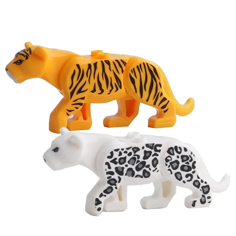 MOC Farm Zoo Animal Building Blocks Educational Toy Set