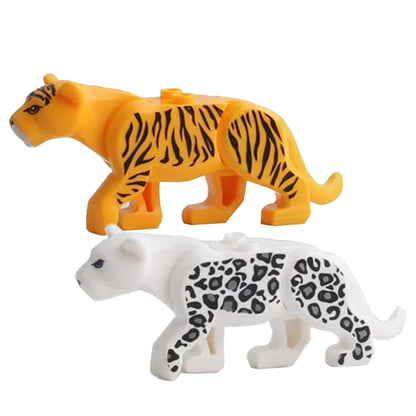 MOC Farm Zoo Animal Building Blocks Educational Toy Set