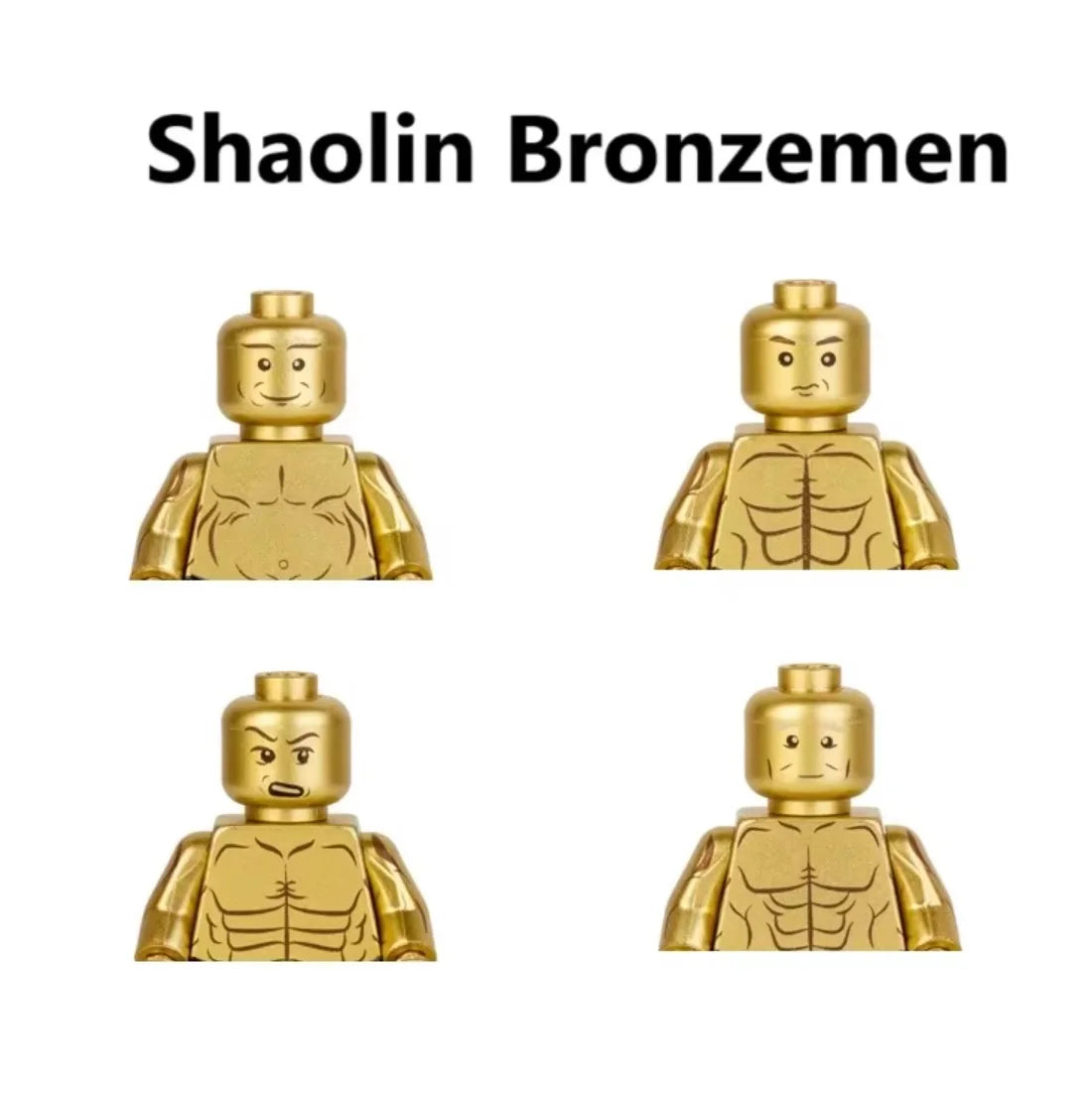 Mr Gold Building Block Figure Chrome Gold Minifigure