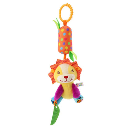 Baby Plush Rattle Toy with Teether Giraffe Zebra Handbell