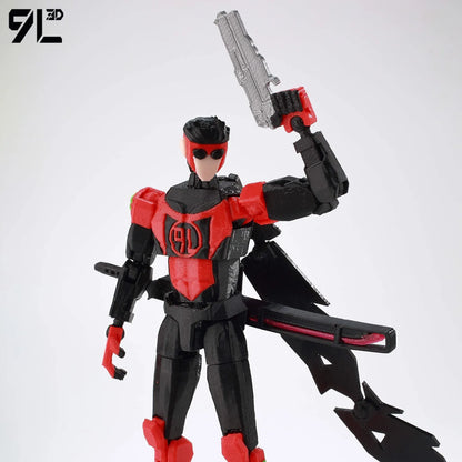 Invincible Boy Action Figure 14cm 3D Printed Multi Jointed Model